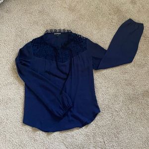 Express. Beautiful navy blue blouse